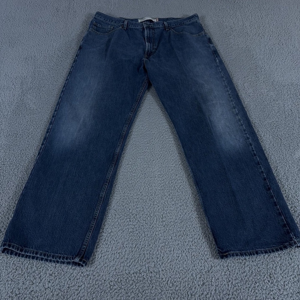 VINTAGE Levis Jeans Mens 38x32 560 Loose Fit Straight Dark Wash Denim Cotton Y2K